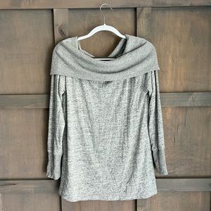 Grey cowl neck sweater, medium.